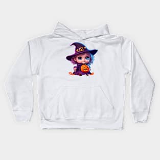 Cute Baby Witch Kids Hoodie